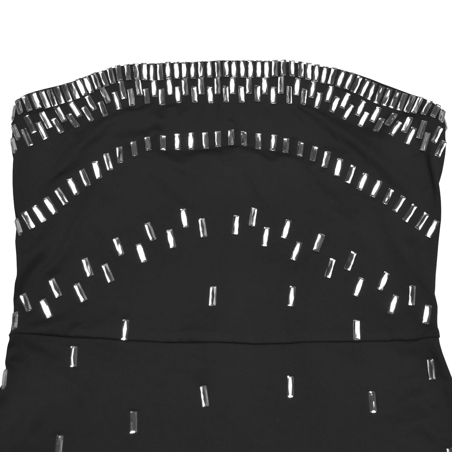 Women Wear Sexy Tube Top High End Drilling Backless Dress