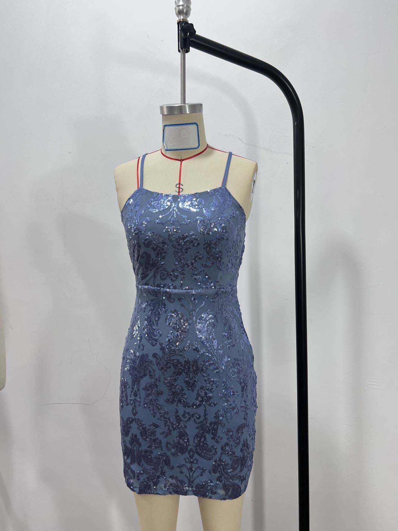 Arrival Dress Summer Sequ Sexy Sling Backless Hip Dress