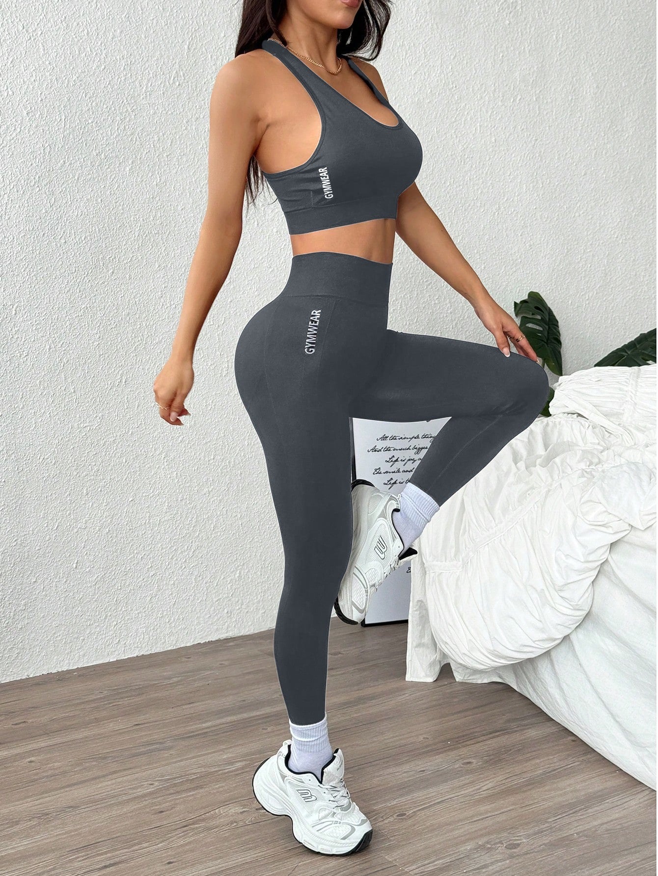 Exercise Yoga Clothes Bra Shark Pants Women Outer Wear Spring Summer Slimming Leggings High Waist Hip Lift Yoga Pants