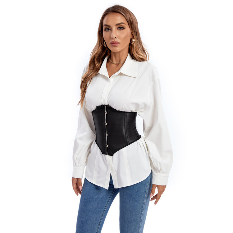 Satin Short Waist Seal Waist Belt Clip Belly Waist Shaping Body Shaping Belt