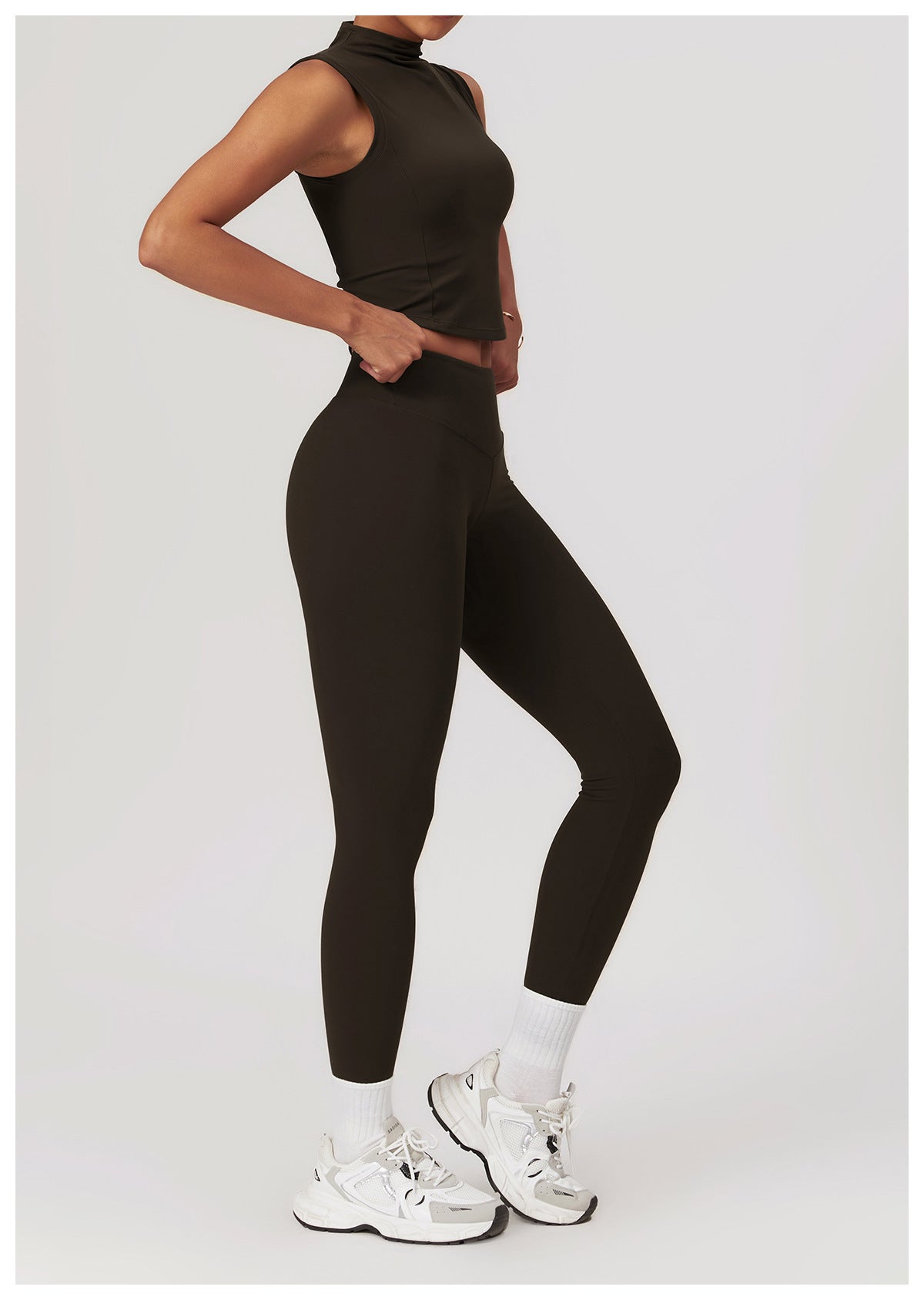 Brushed Tight Yoga Women Slimming Beauty Back Exercise Set Casual Fitness Yoga Wear