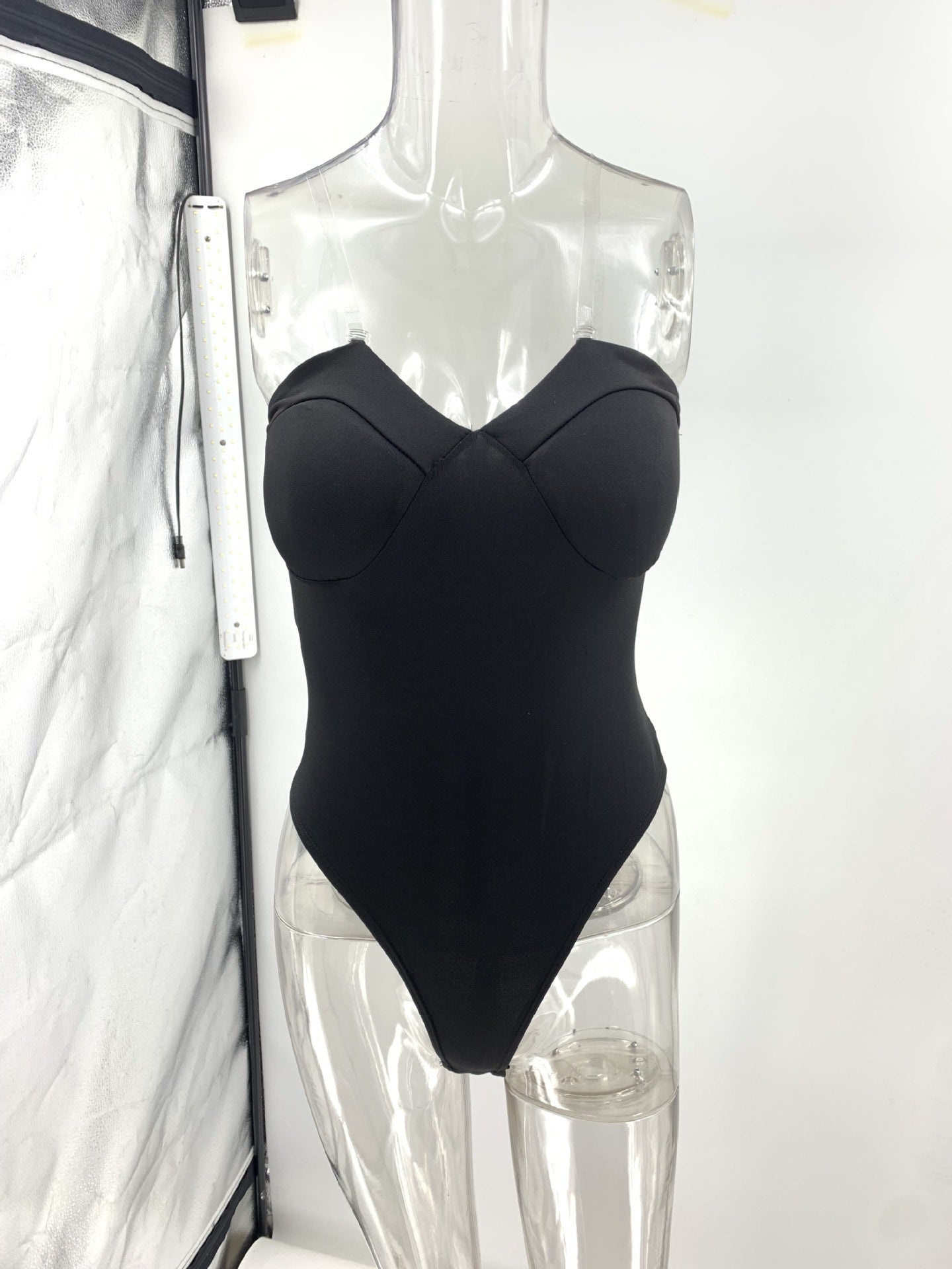 Sexy Wrapped Chest Solid Color Bodybuilding Jumpsuits Briefs