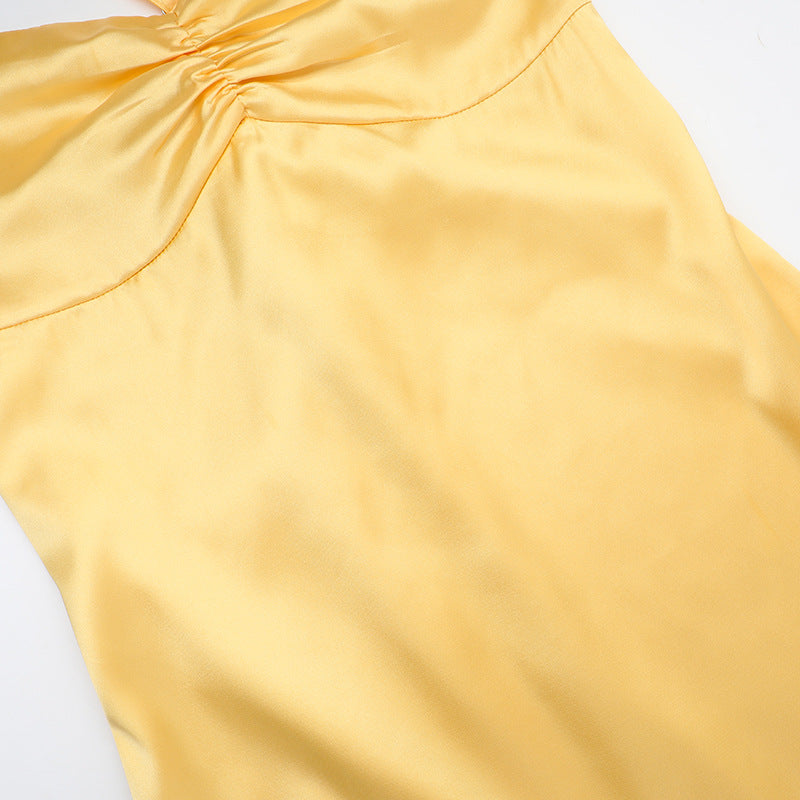 Autumn Socialite Camisole Dress Split Slimming Maxi Dress for Women
