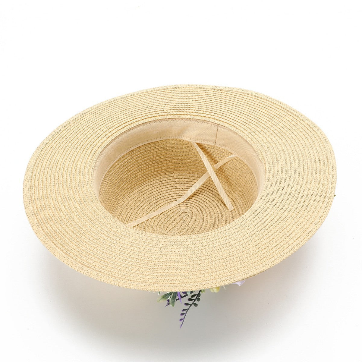Summer Fisherman Hat Women French Woven Floral Hat Vacation Sun Hat Sun Hat