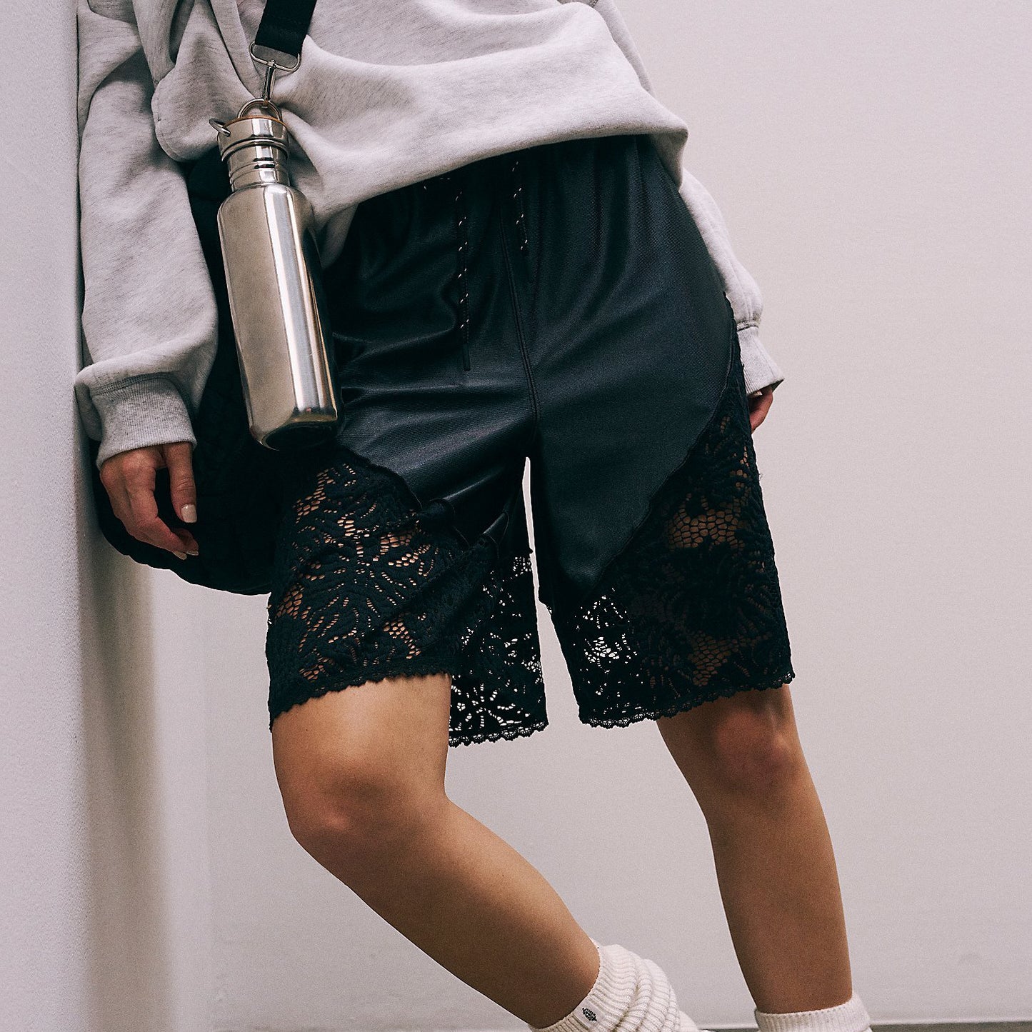 Summer Comfortable Casual Lace up Loose Stitching Lace Sports Pirate Shorts
