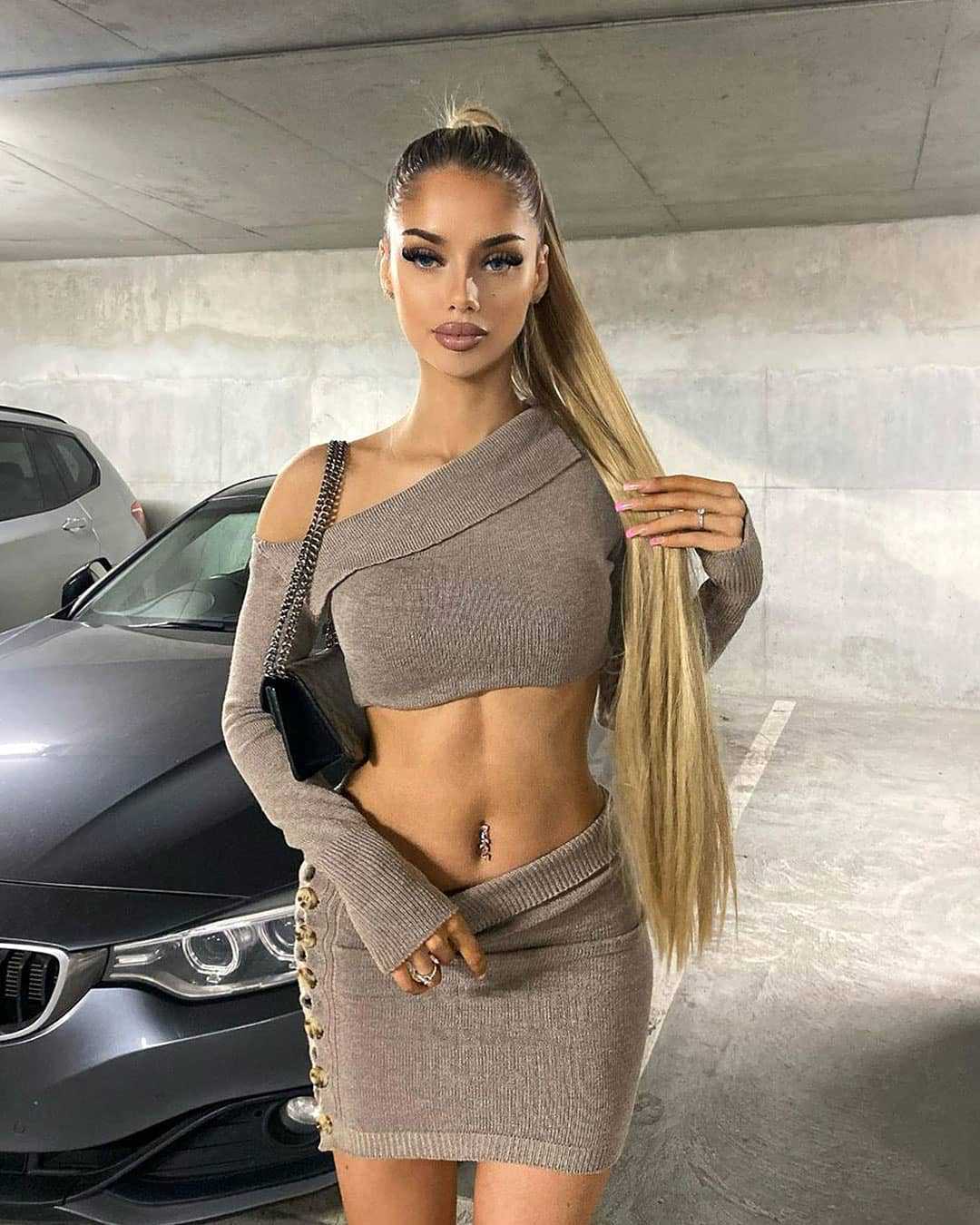 Women Shirt Hip Skirt Two Piece Sets Women