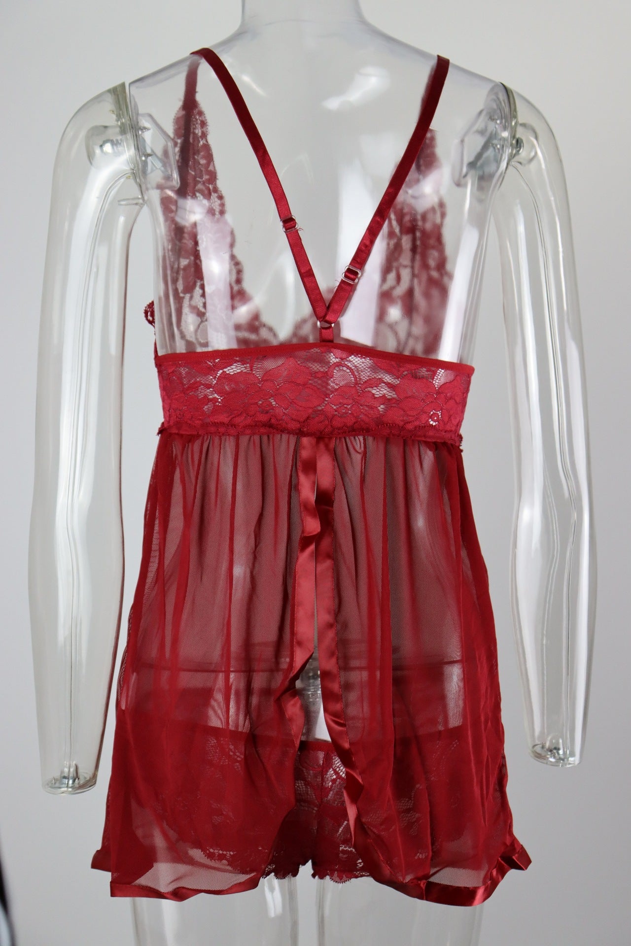 Women Clothing Sexy Backless Sexy Sleepwear Nightdress See through Sling