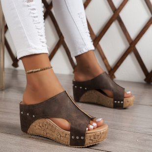 Dark Brown Slippers