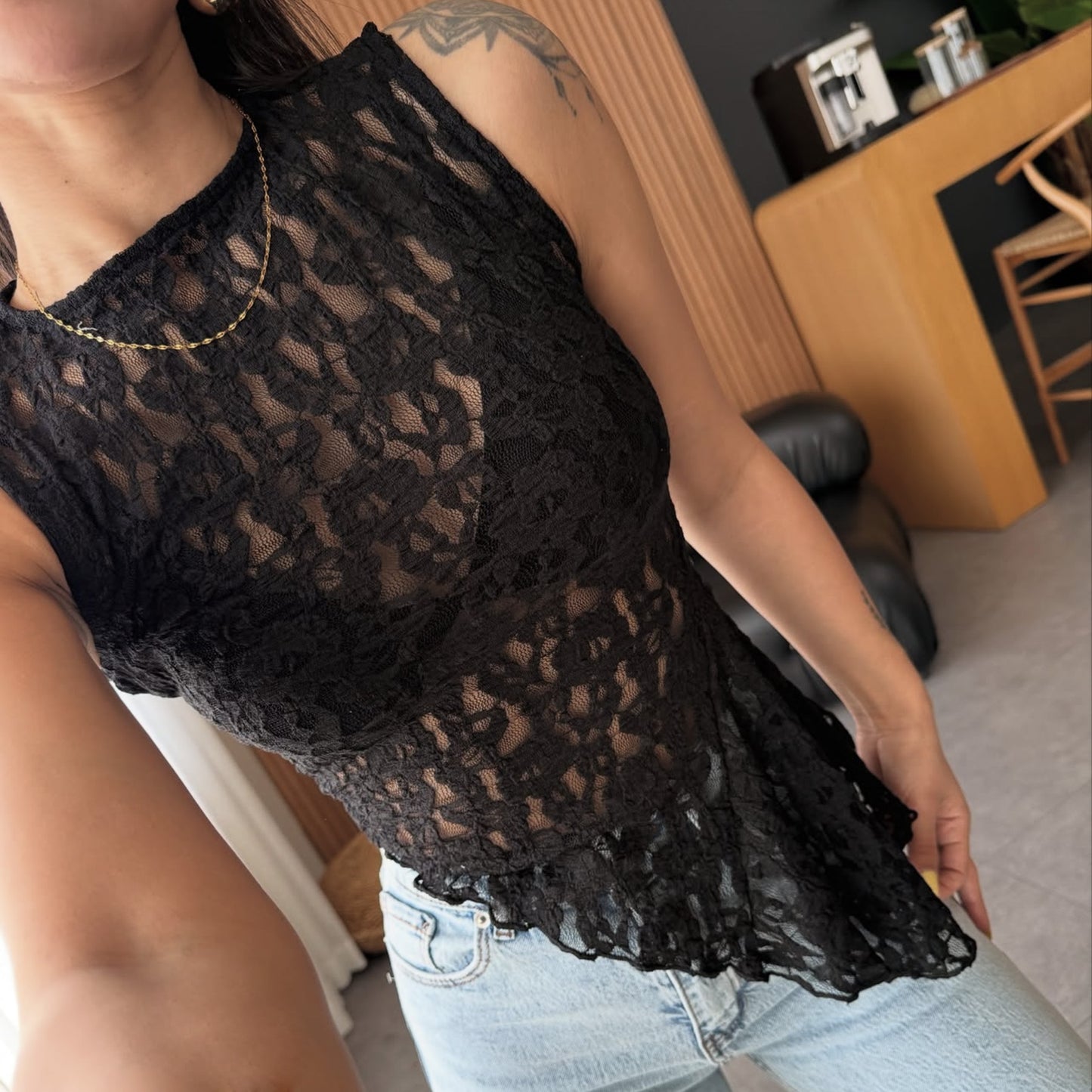Spring Summer Women Lace Shirt Waist Tight Irregular Asymmetric Oblique Vest Top