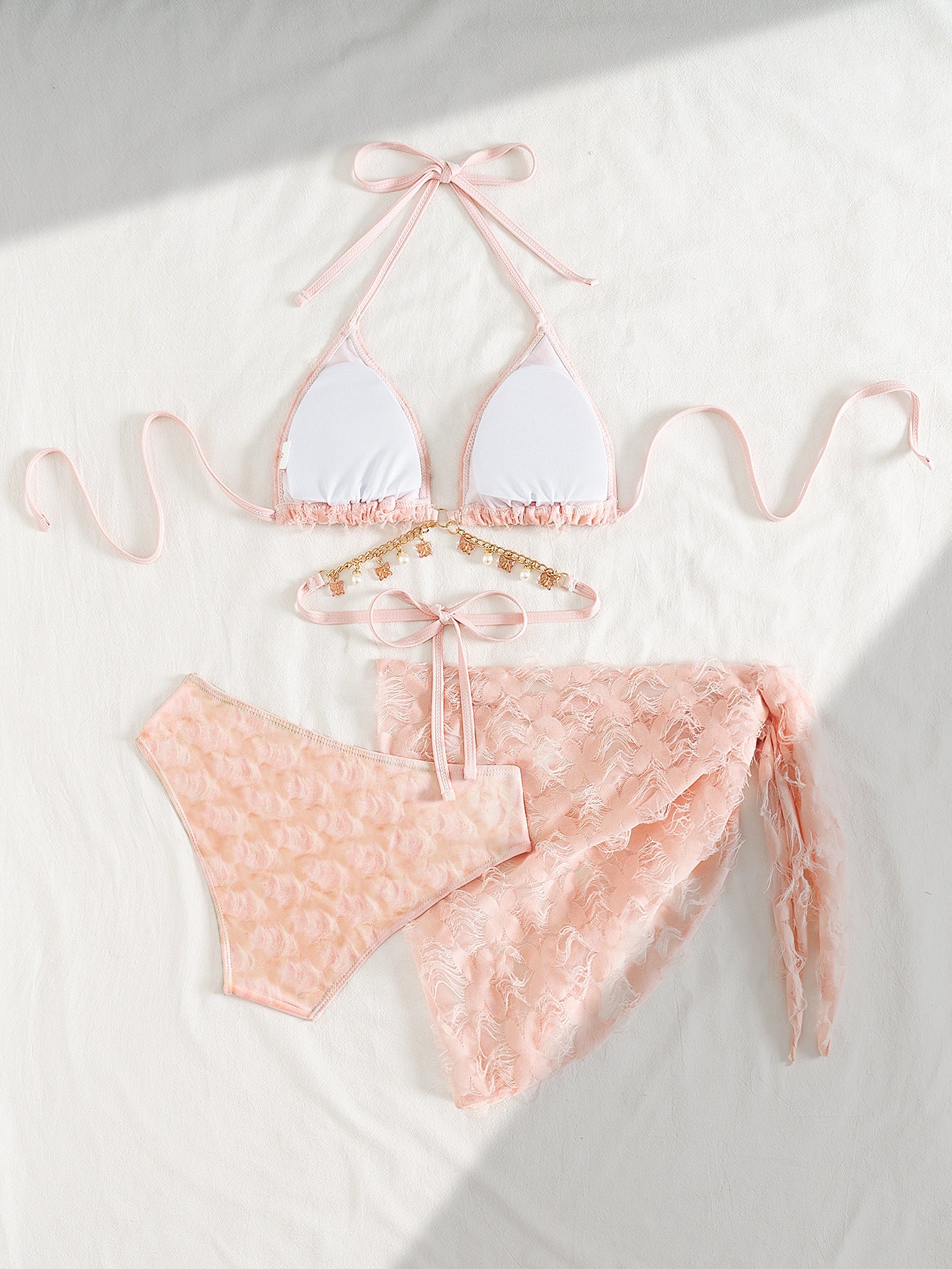 Swimsuit Women High Sense Lanyard Bikini Split Three Piece Swimsuit