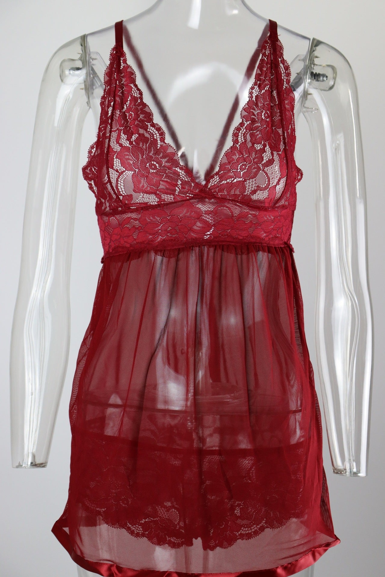 Women Clothing Sexy Backless Sexy Sleepwear Nightdress See through Sling