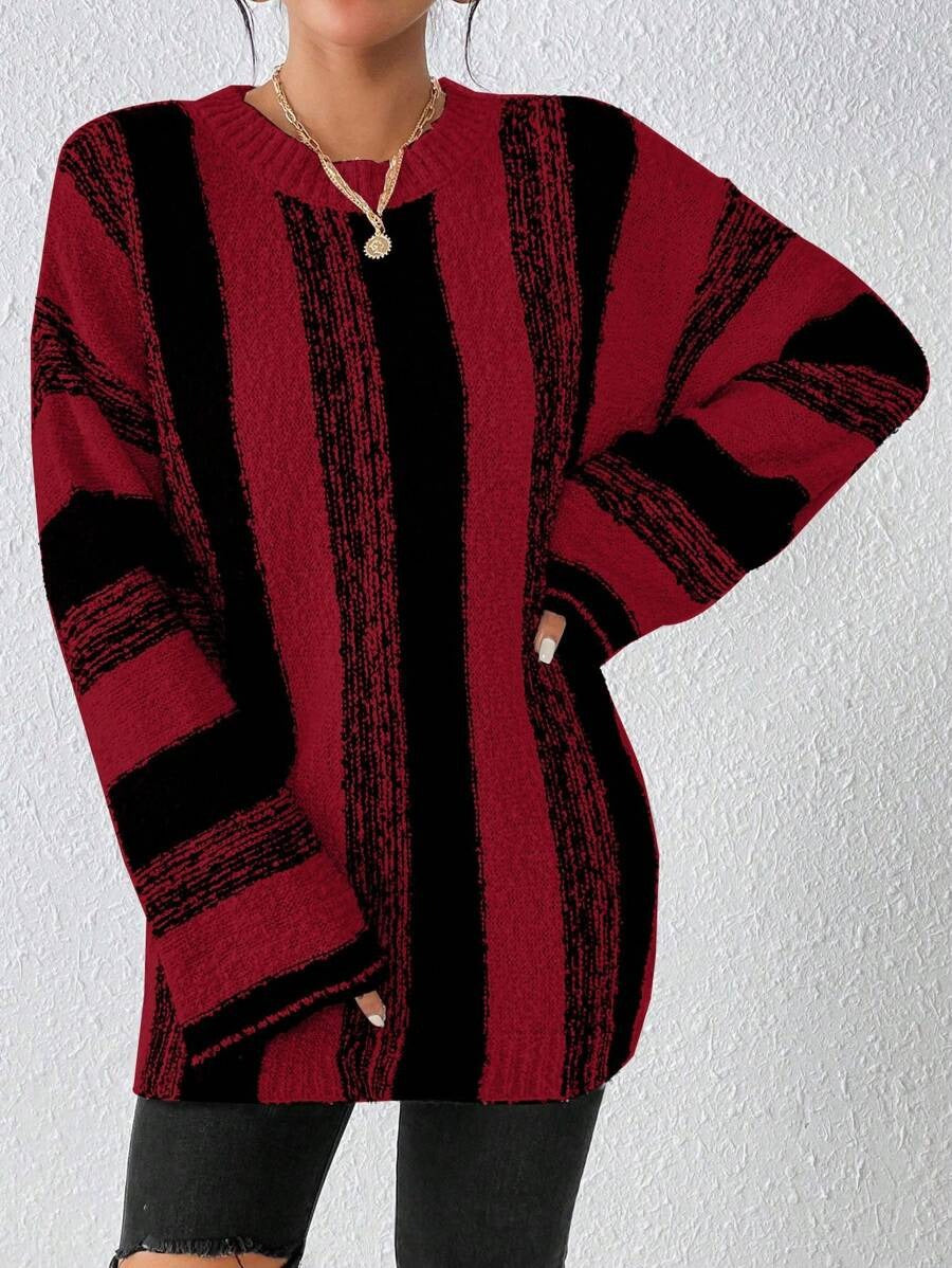 Autumn Winter Pullover Long Sleeve Loose Casual Women Sweater Knitwear