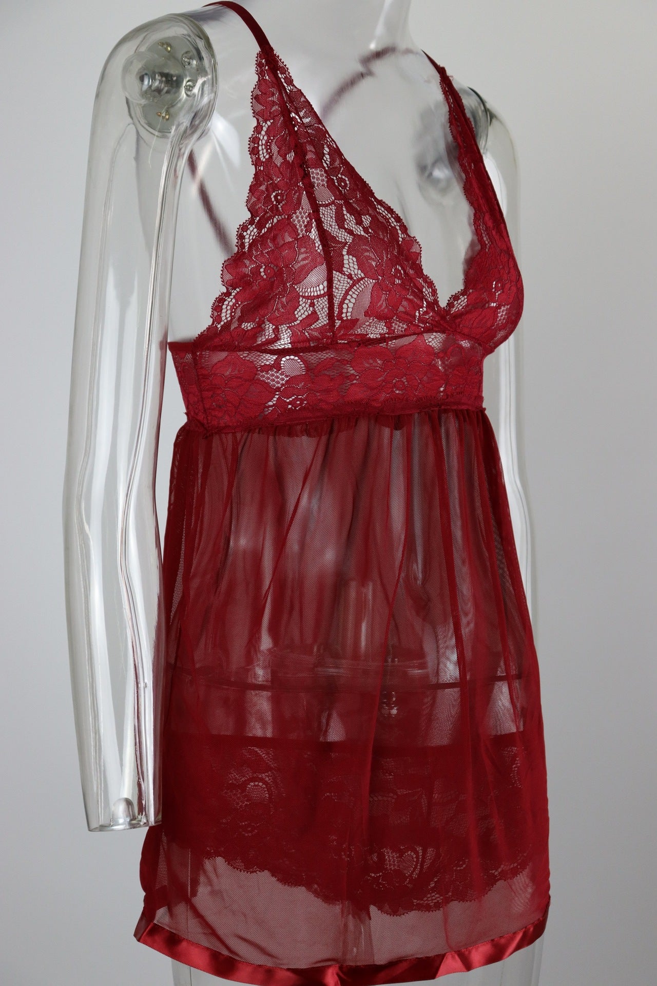 Women Clothing Sexy Backless Sexy Sleepwear Nightdress See through Sling