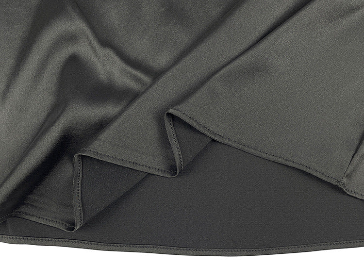 Summer off Shoulder Backless Satin Slim Criss Cross Fit Sexy Strap Dress