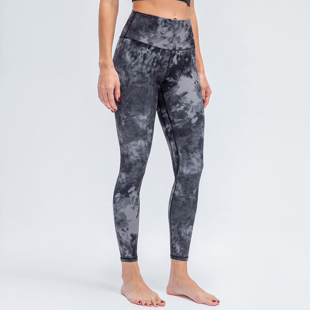 Women Double Sided Brushed Nude Feel Yoga Pants High Waist Hip Lift Sports Pants Stretch Tight Fitness Pant
