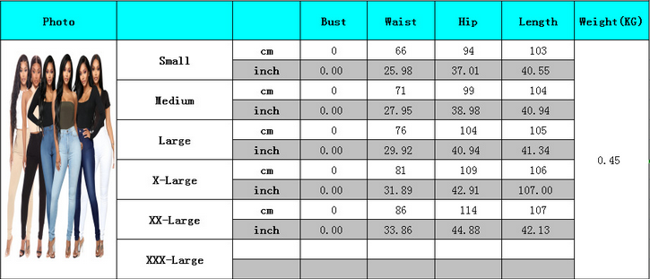 All Match Stretch High Waist Women Jeans Skinny Pants