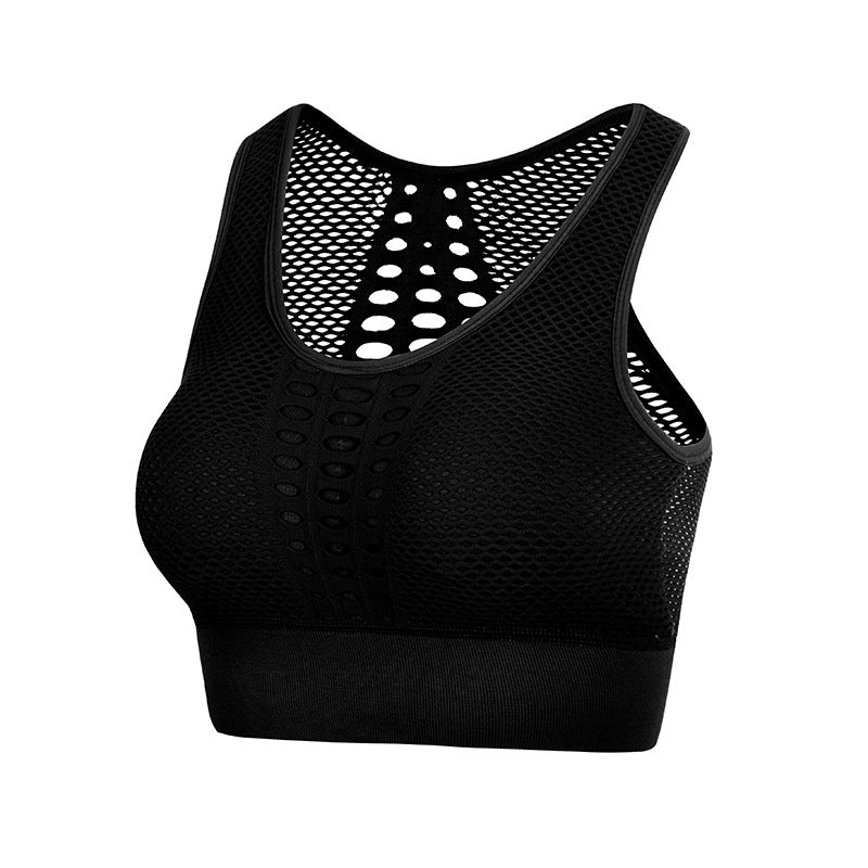 Summer Hollow Out Cutout Out Beauty Back Seamless Sports Bra Women Shockproof Push Up Yoga Running Fitness Underwear