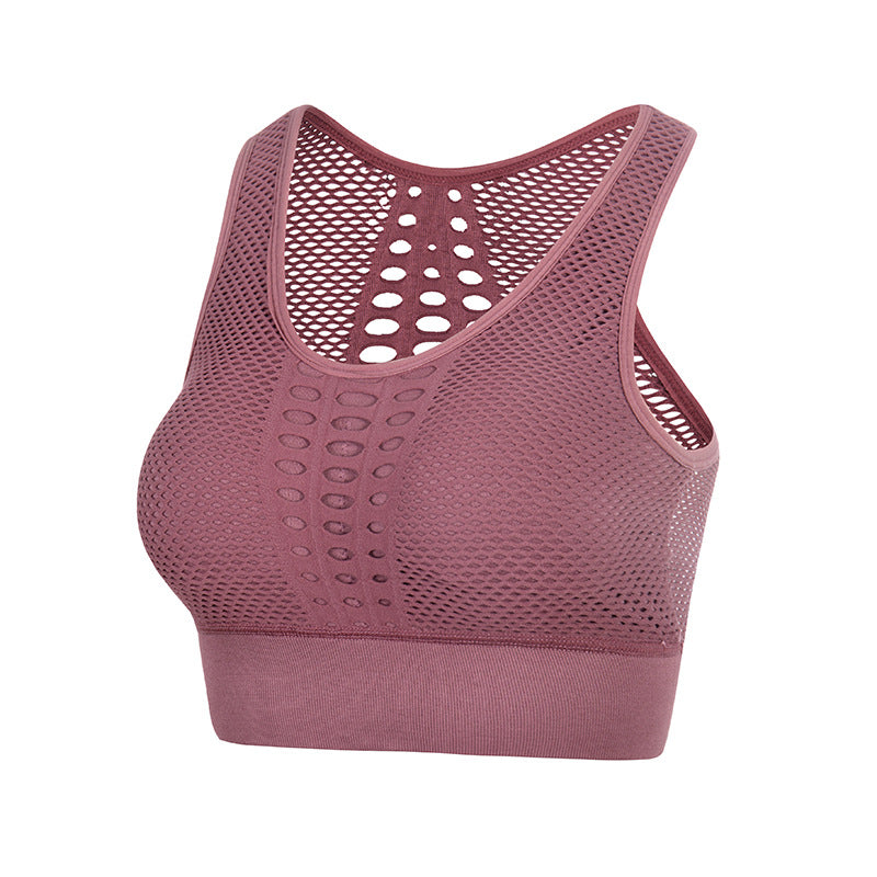 Summer Hollow Out Cutout Out Beauty Back Seamless Sports Bra Women Shockproof Push Up Yoga Running Fitness Underwear