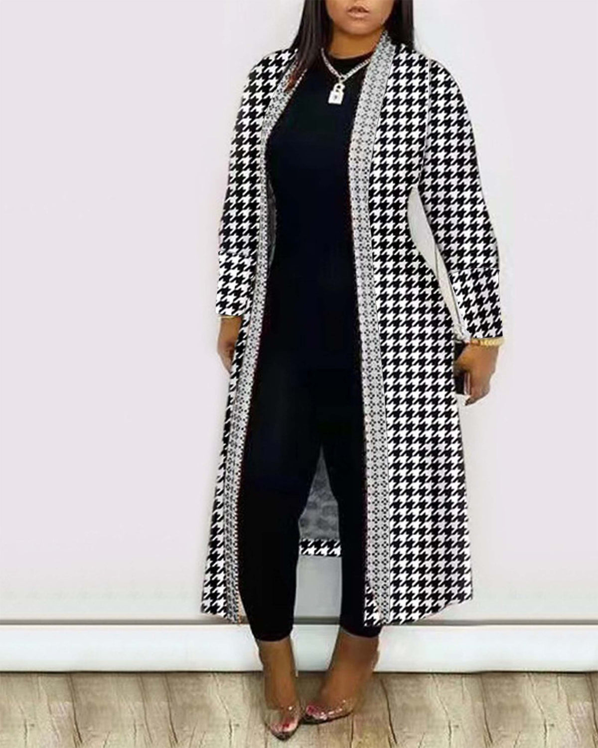 Women Autumn Long Sleeve Printed Cardigan Shawl