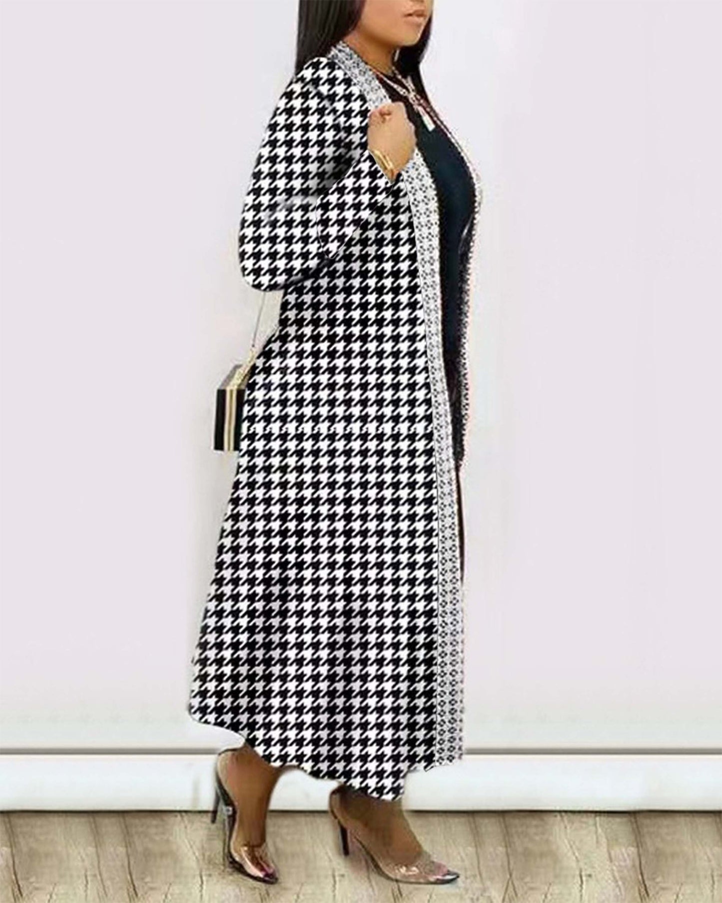 Women Autumn Long Sleeve Printed Cardigan Shawl