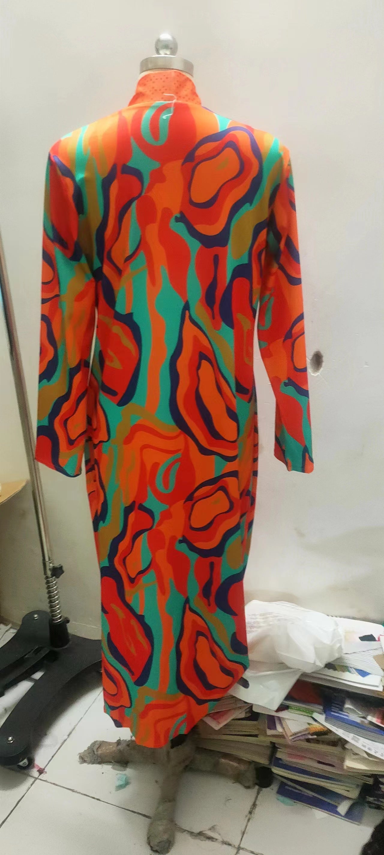 Women Autumn Long Sleeve Printed Cardigan Shawl