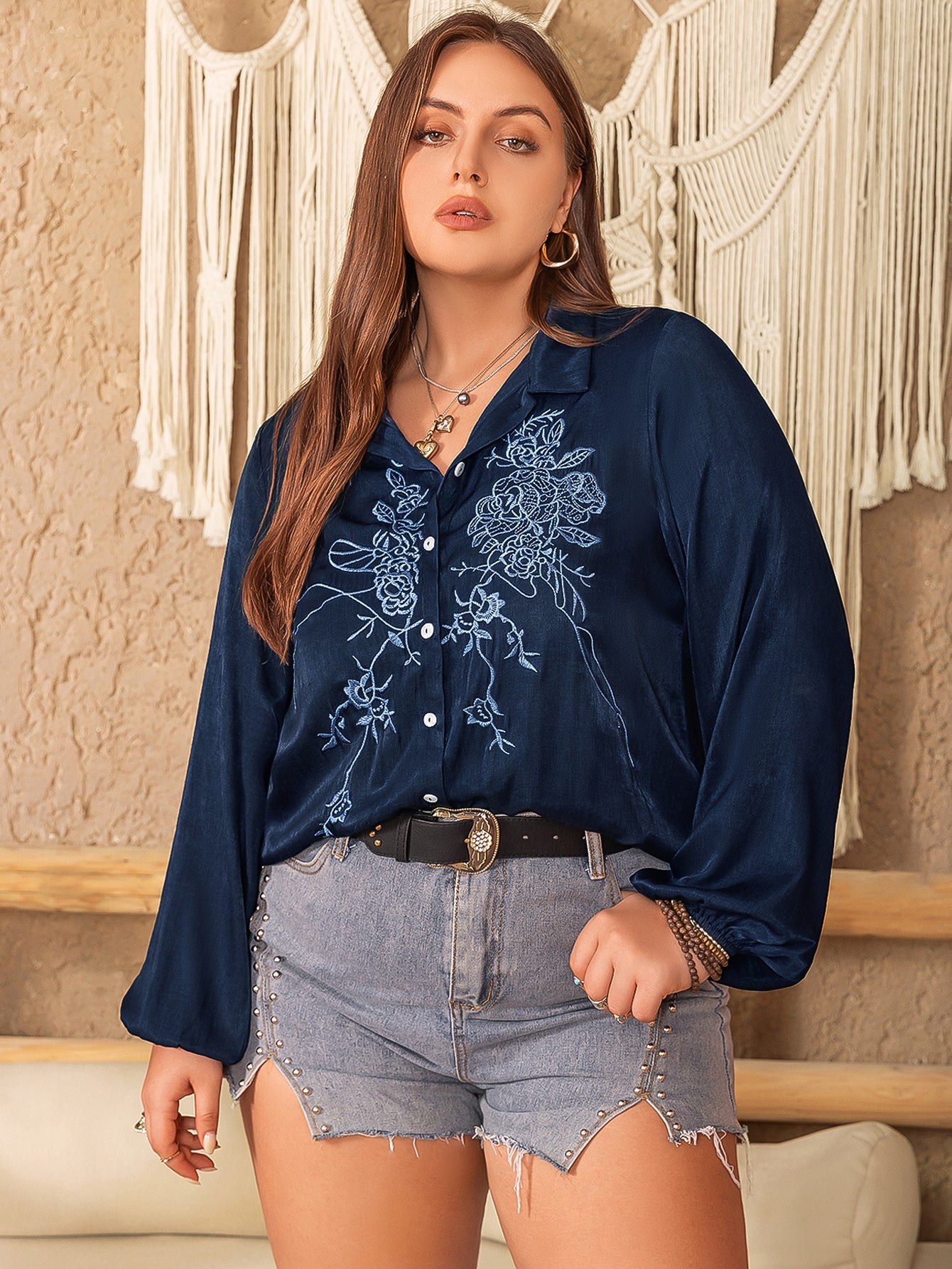 Loose Women V neck Women Shirt