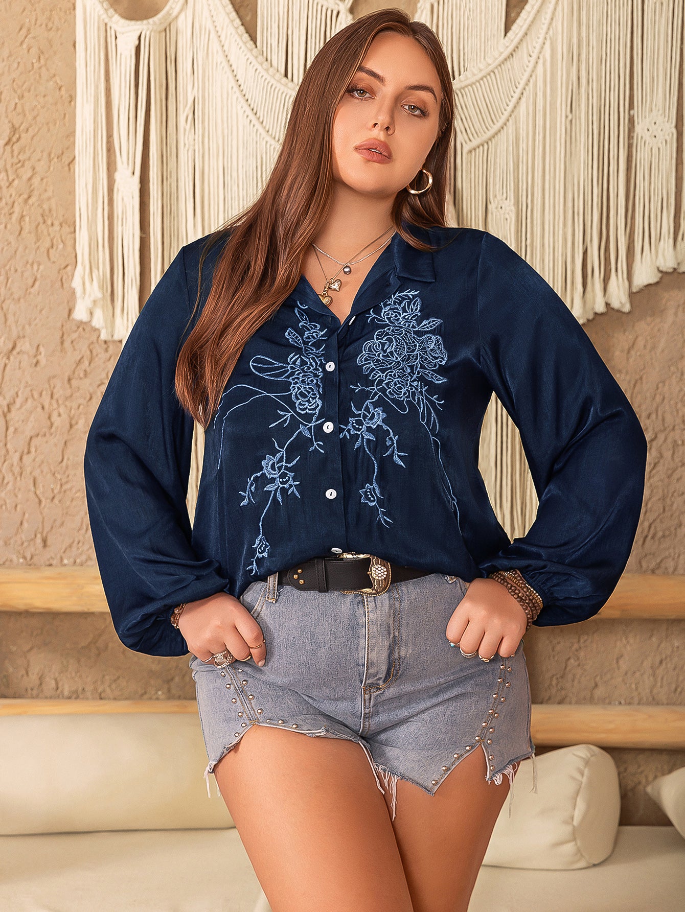 Loose Women V neck Women Shirt