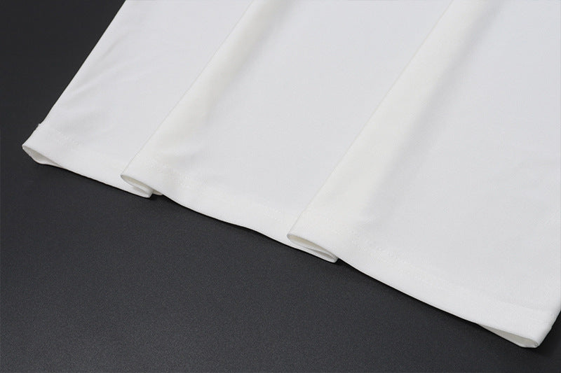 Women Clothing Summer Sexy Backless Color Matching High Waist Slim Sleeveless Sheath Dress Women