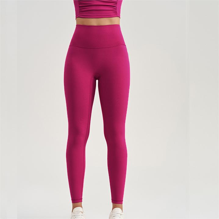 Yoga Pants Women No Embarrassment Line High Waist Hip Lifting Belly Contracting Quick Drying Outer Wear Fitness Sports Tights