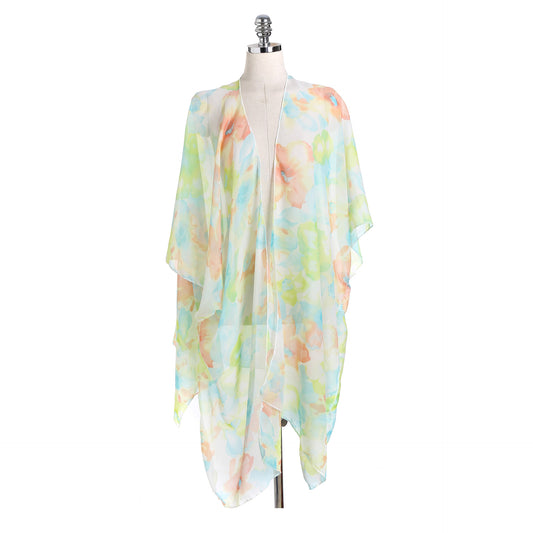 Beach Seaside Floral Overclothes Blouse Small Coat Bikini Jacket Long Women Direct