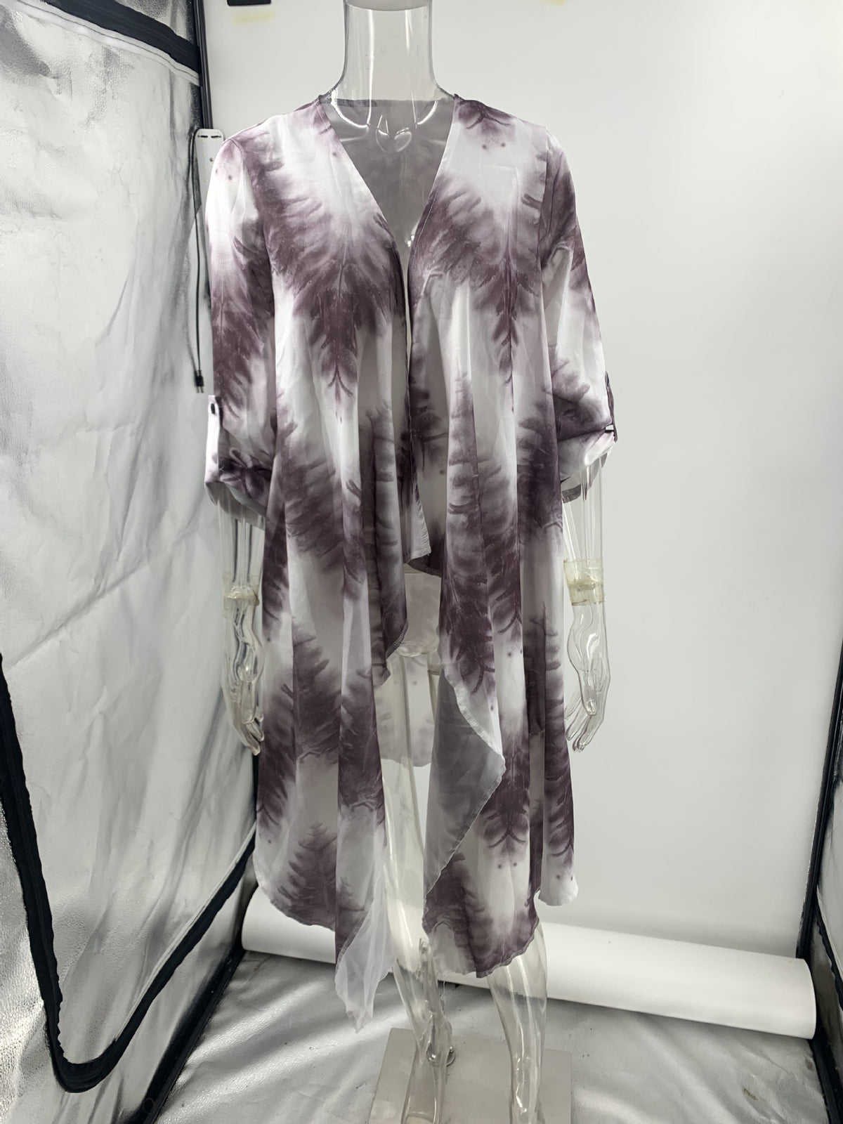Printed Vest Tassel Cropped Pants Coat Three Piece Suit