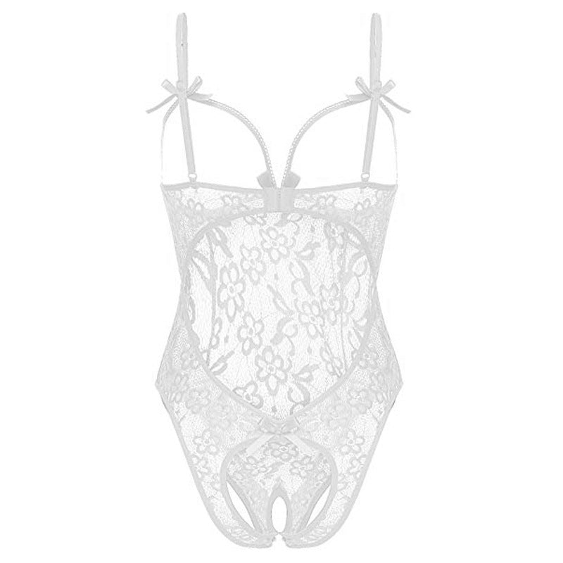 Sexy Lingerie Sexy Sleepwear Open-End Jumpsuit