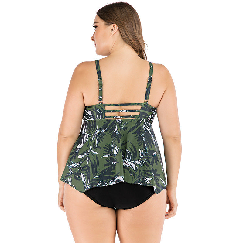 Plus Size New Split Swimsuit plus-Sized plus-Sized Size Bikini Woman Swimsuit Tankini