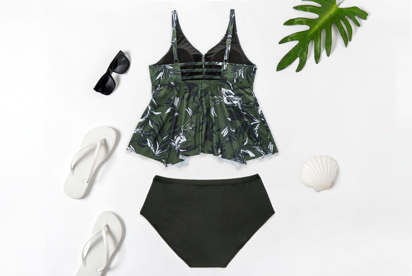 Plus Size New Split Swimsuit plus-Sized plus-Sized Size Bikini Woman Swimsuit Tankini