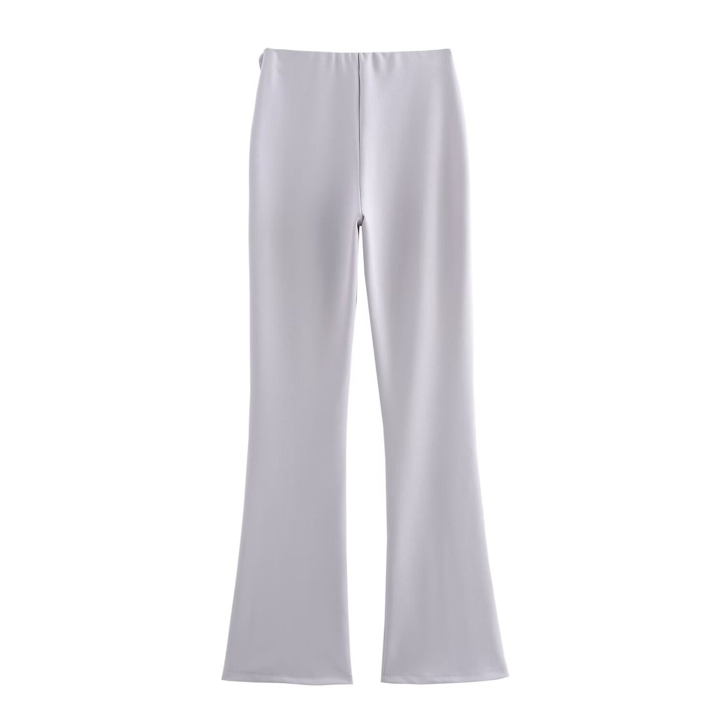 Women Clothing Autumn Double Sided Cloth Top Bell Bottom Pants Sets