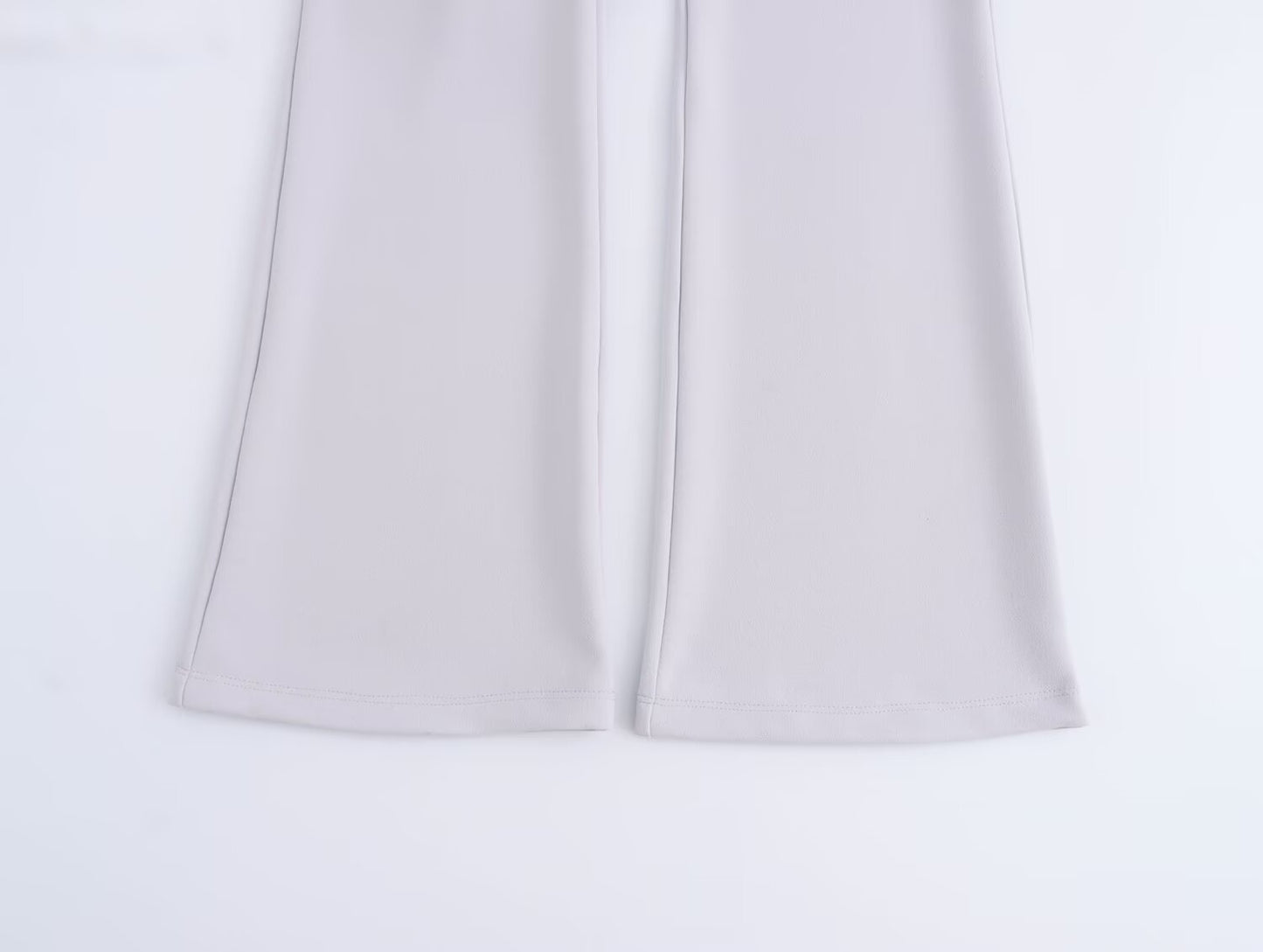 Women Clothing Autumn Double Sided Cloth Top Bell Bottom Pants Sets