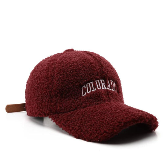 Hat Women Autumn Winter Personalized Retro Alphabet Embroidered Peaked Cap Outdoor Travel Cold Proof Warm Sun Proof Male Baseball Cap