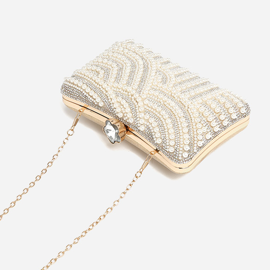 Model Dinner Bag Women Bag Trend High Sense Chinese Pearl Chain Crossbody Bag