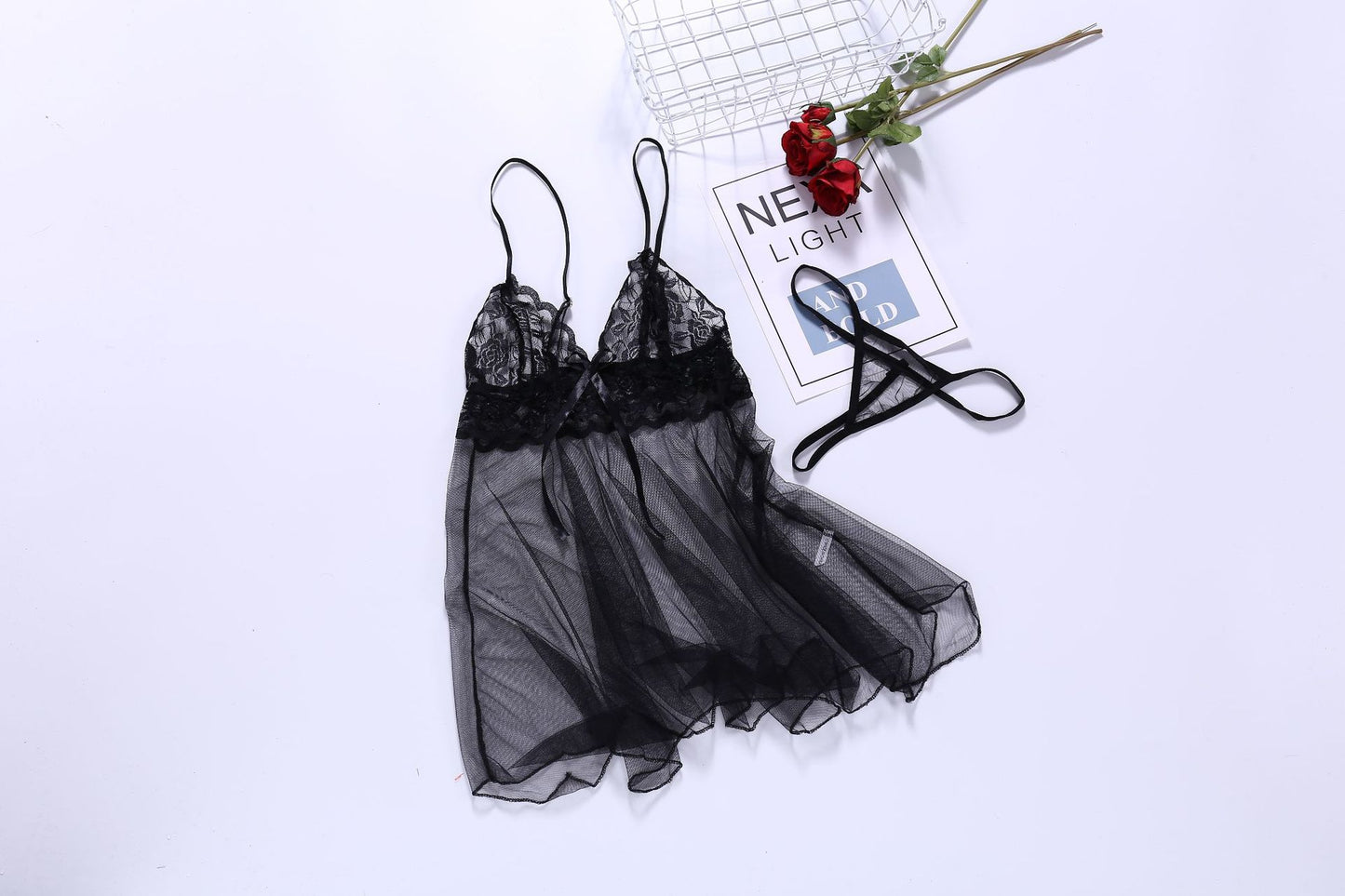 Sexy Lingerie Sexy Lingerie Front Slit Nightdress