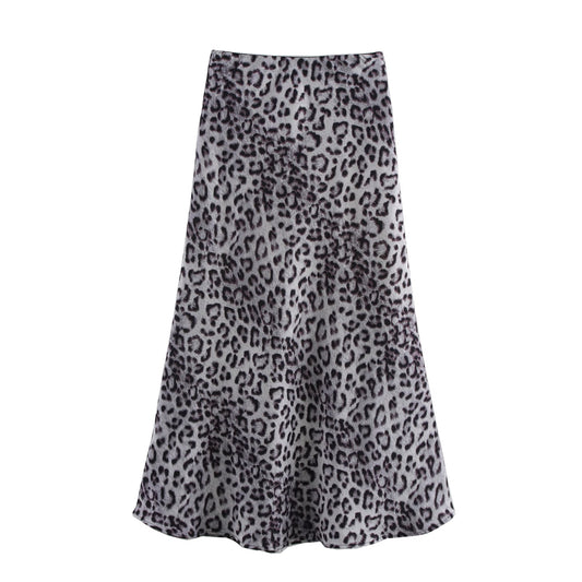 Spring Women Stylish Simple Elastic Long Skirt