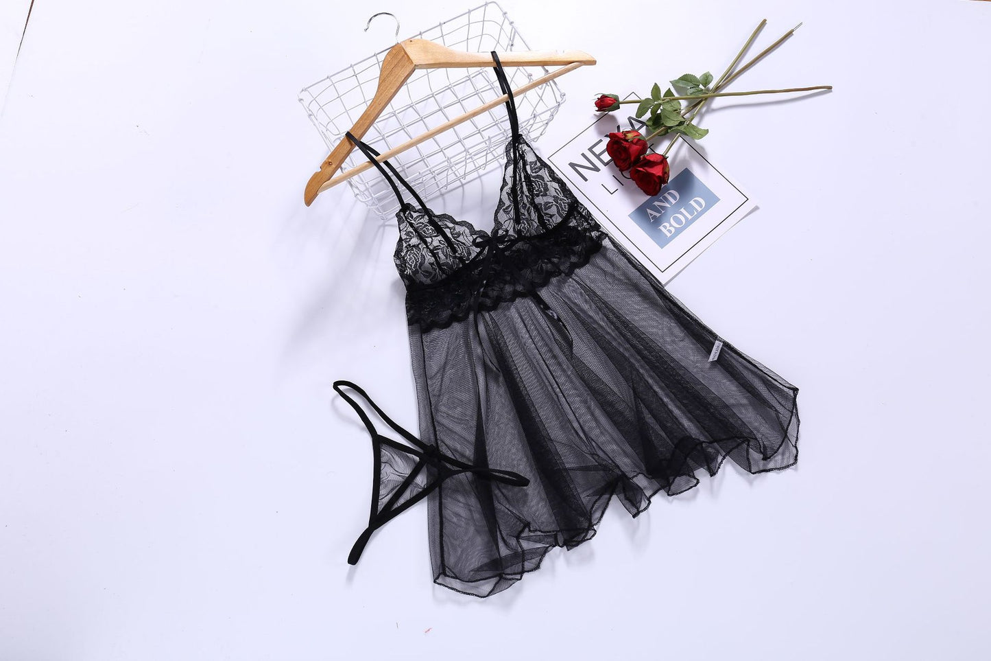 Sexy Lingerie Sexy Lingerie Front Slit Nightdress