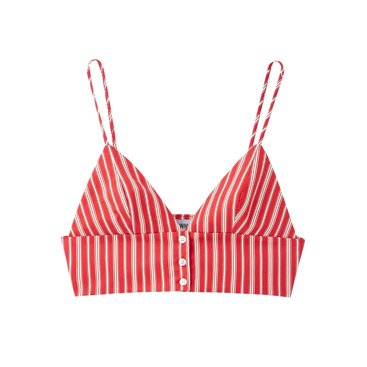 Spring Striped Short Sling Top Midi Dress Two Piece Sets