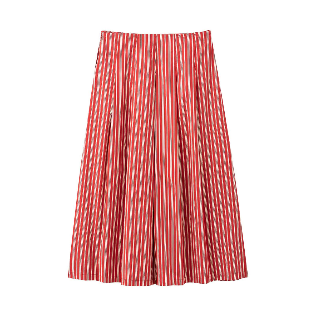 Spring Striped Short Sling Top Midi Dress Two Piece Sets