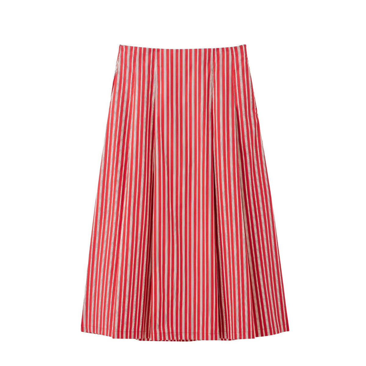 Spring Striped Short Sling Top Midi Dress Two Piece Sets