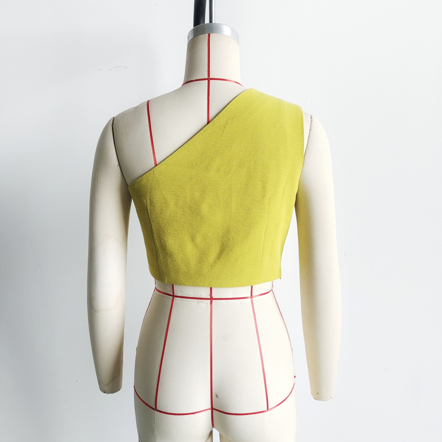 Summer Women Clothing Simple Slim One Shoulder Short Length Top Vest