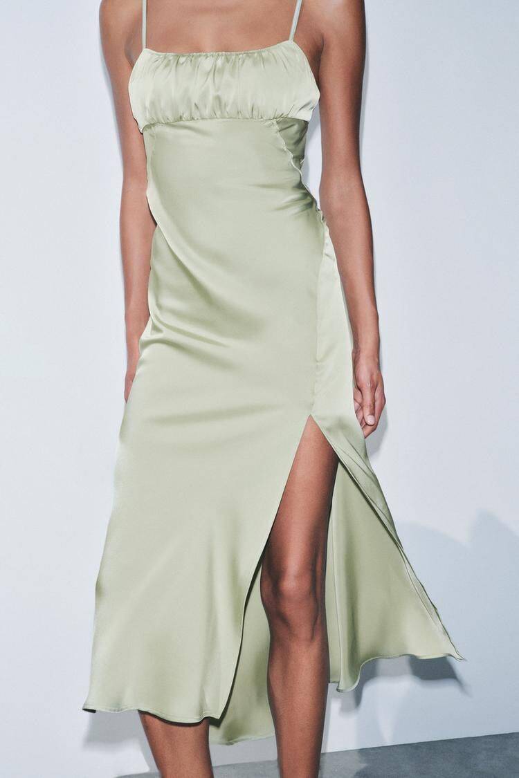 Spring Women Clothing Silk Satin Texture Underwear Dress