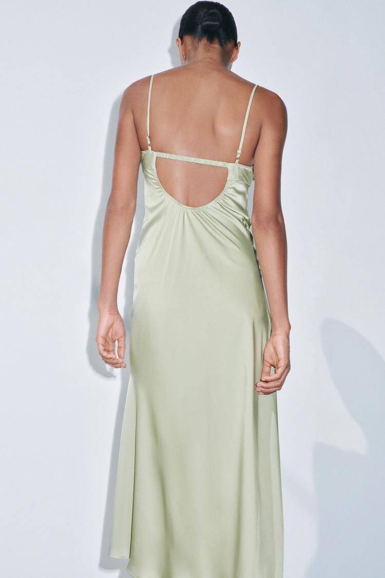 Spring Women Clothing Silk Satin Texture Underwear Dress