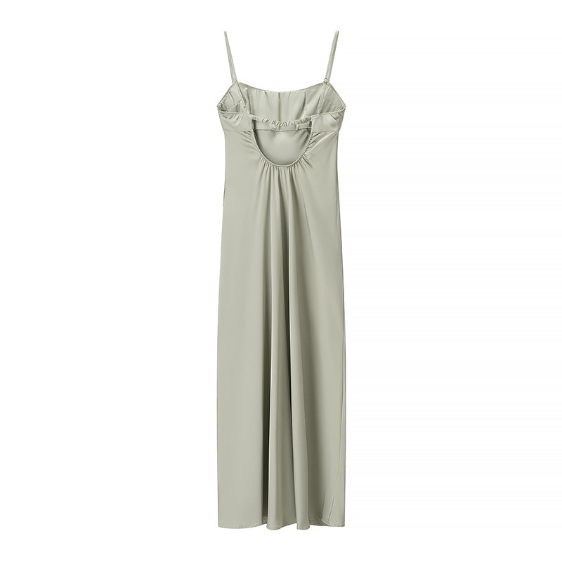 Spring Women Clothing Silk Satin Texture Underwear Dress