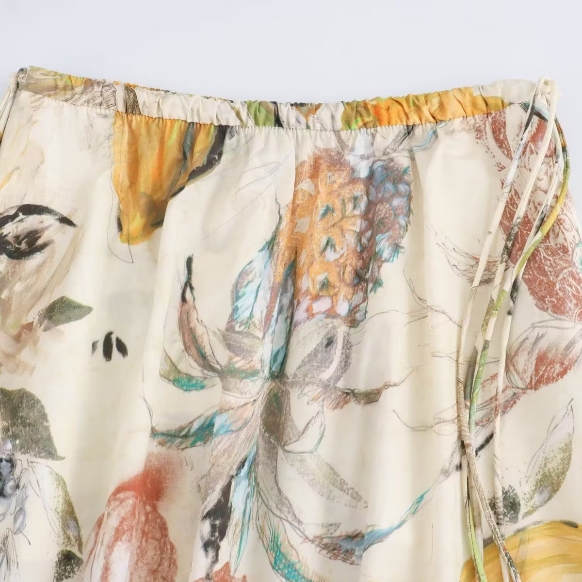 Women Printed Top Casual Skirt Two Piece Sets
