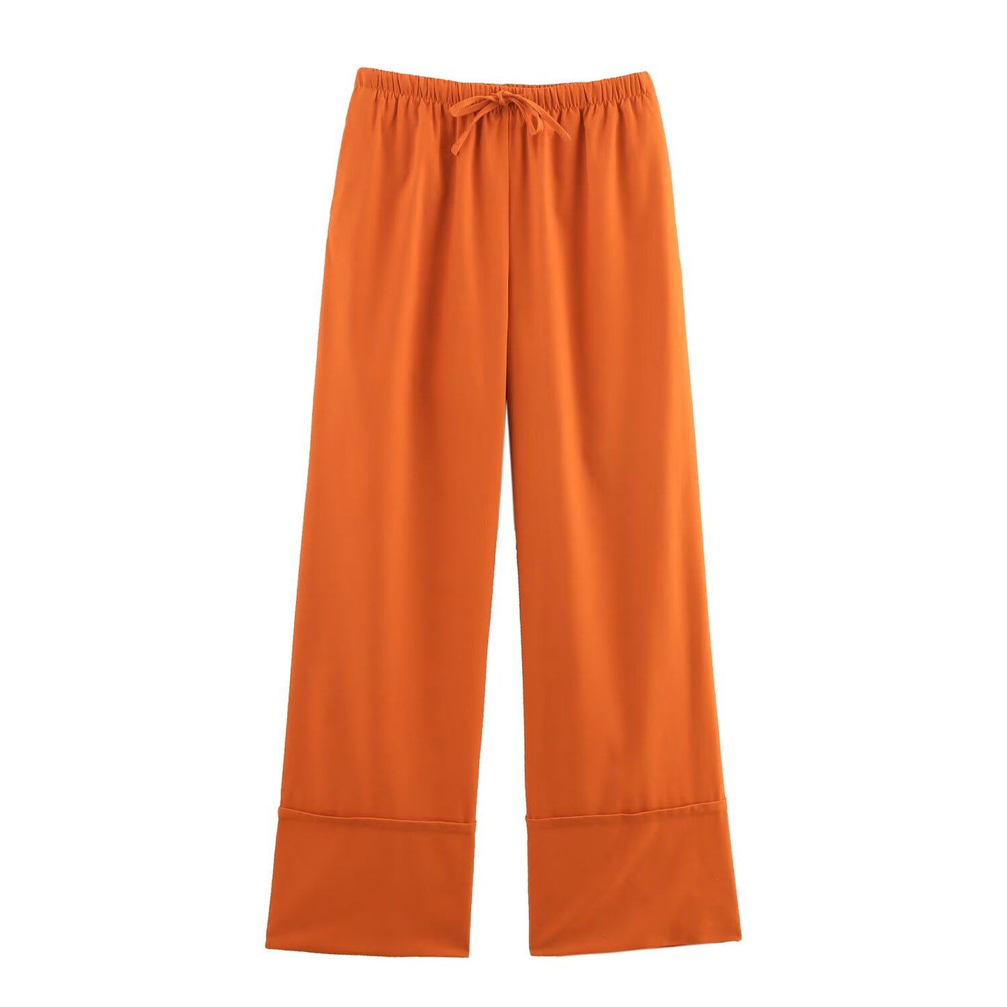 Orange Casual Pants